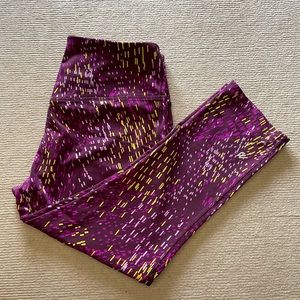 Eddie Bauer Fitness Leggings Pants Purple M Med